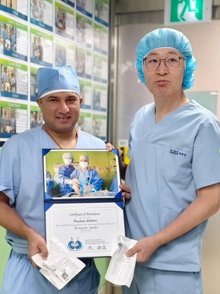 Advanced training in Endoscopic Spine Surgery, South Korea